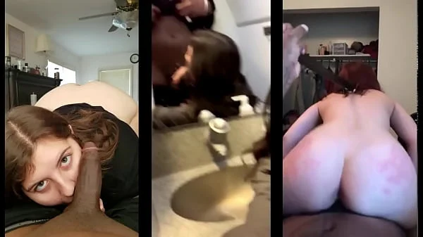 FFM homemade threesome cock worship massage with sensual oiled handjob and foot job