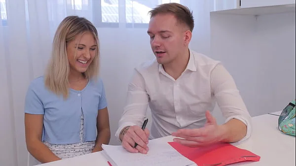 My College Tutor Just Fucked My Tight Pussy During Our Study Session