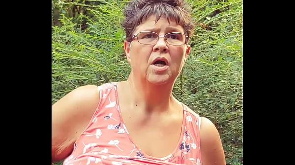 Granny T SQUIRTING IN the public park