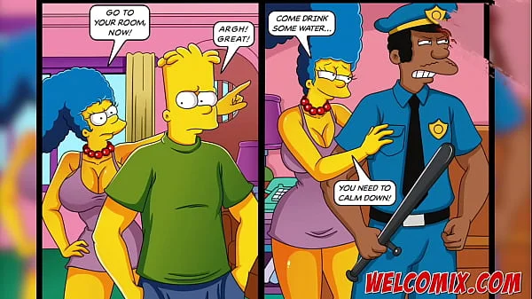 Taking the cop's cock - The Simptoons