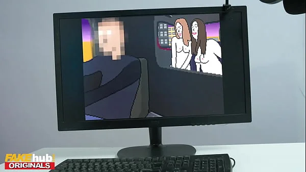 FAKEhub - Latina girl wearing buttplug wants her ass fucked by video game nerd