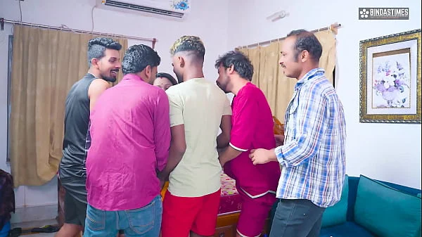 Desi Indian Bhabhi can take all Cocks -Everyone lined up and fucks Starsudipa ( Full GangBang )