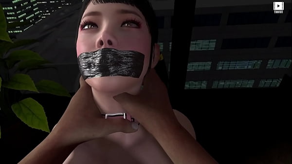 A man is facking a cute asian girl, 18yo, bondage